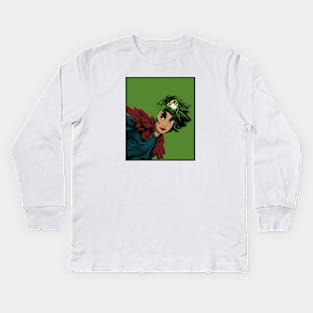 Taliyah Pop Art Green Kids Long Sleeve T-Shirt